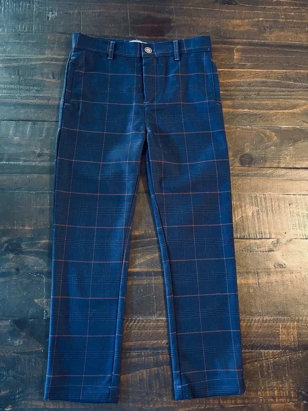 BELATI BOUTIQUE NWOT STRIPED NAVY BOYS DRESS PANTS 7